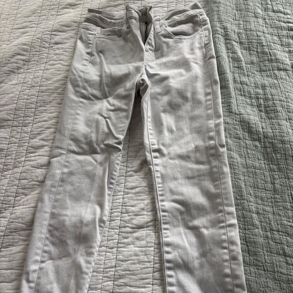 VERVET Skinny High Sz 25 Waisted Women's White Light Wash Formal Denim Jeans